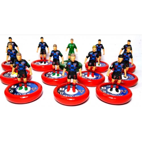 Subbuteo Andrew table Soccer Croatia away kit World Cup 2018 on WSB Professional bases